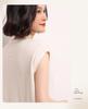 High-Quality Women's Cashmere Round Neck Short Sleeve Sweater for Autumn/Winter - Simple, Loose, and Versatile.