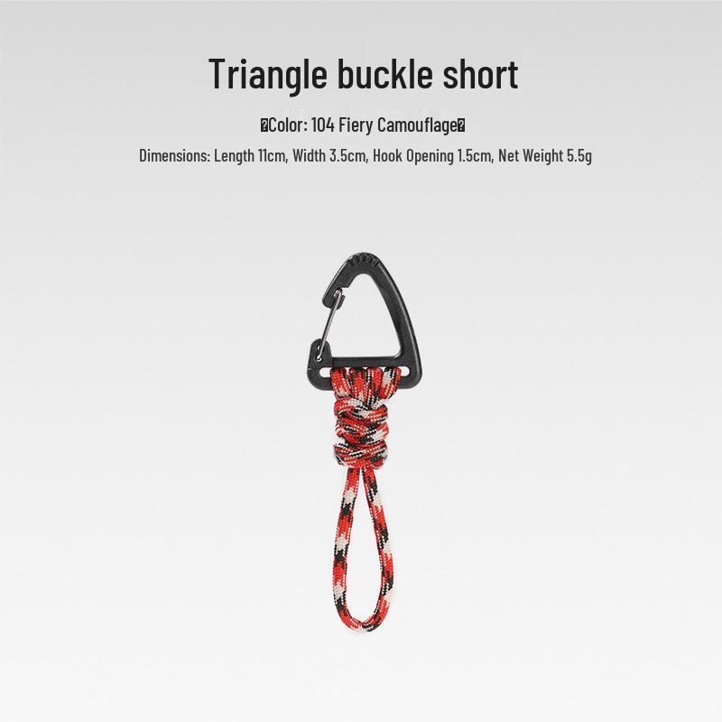 Sju-strängad Paracord Nyckelring Lanyard: Anti-förlust, Utomhuscamping, Multifunktionell med Karbinhake & Snabbspänne.