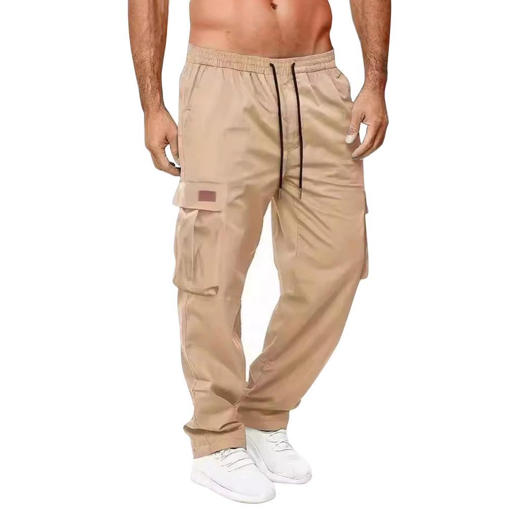 Men's Solid Color Loose Overalls Men's Casual Fashion Sweatpants