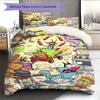 Oggy Bedding Quilt Set Quilt Cover Pillowcase Home Decoration Birthday Gift (1 * duvet cover + 2 * pillowcase, without core)