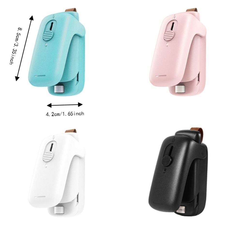 Mini Snack Bag Sealer Magnetic Protective Sliding Cover Design Snack Sealing Machine Moisture-proof with Concealed Cutter