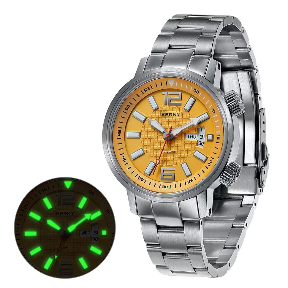 BERNY 20ATM Diver Automatic Mechanical Watch