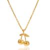 Cherry Titanium Steel Necklace Accessories Women's Light Luxury High-end Clavicle Chain Rust Steel Jewelry