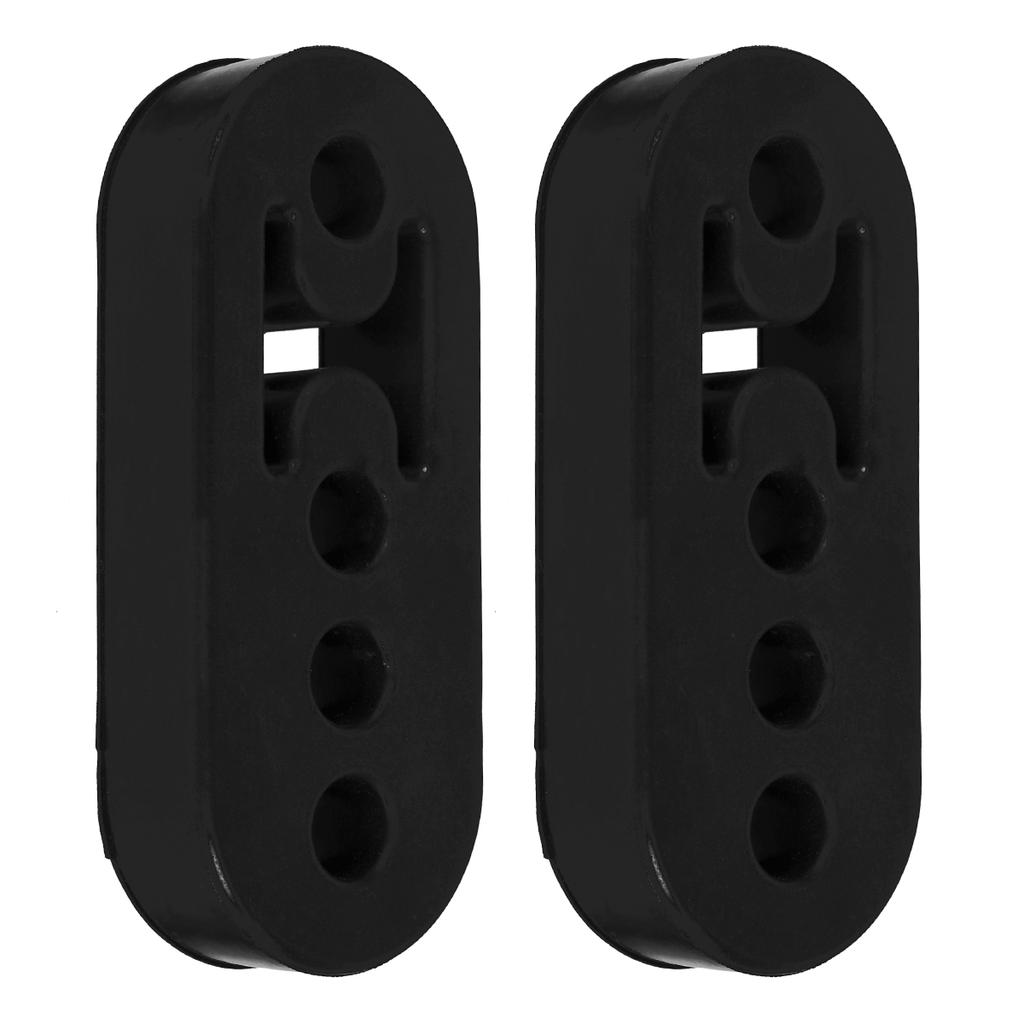 2Pcs Exhaust Hangers Universal 4 Holes Car Exhaust Mount Brackets Rear Rubber Muffler Hanger for Protecting Car System