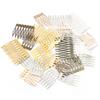 10pcs Simple Hairpins Hair Combs Metal 5 8 10 Teeth Bridal Hair Comb For Women Bridal DIY Wedding Hair Pins Headwear Accessories
