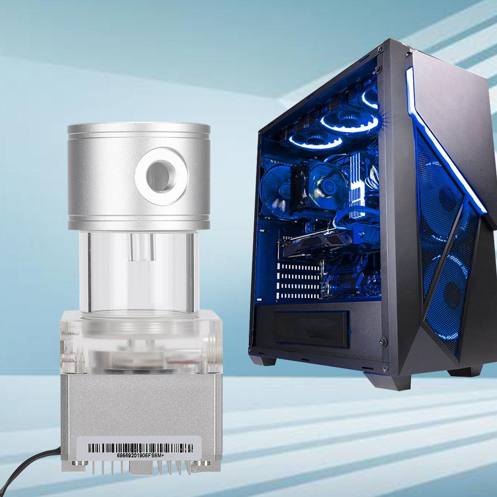 PUB FS6MA-14 Computer Integrierter Wasserkühlungspumpe Tank Kit 800l H Durchfluss 4 Meter Förderhöhe(Silber )