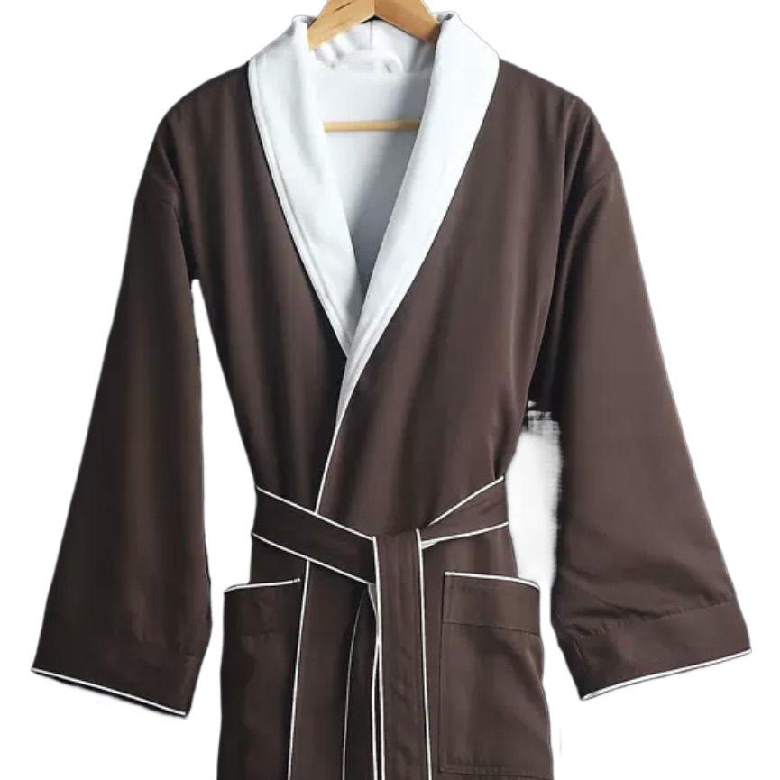 Luksusowy Szybkoschnący Szlafrok Unisex: Długie, Wodochłonne i Odprowadzające Pot na Wiosnę/Jesień