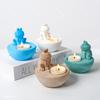 Cartoon Frog Candlestick Silicone Molds Animal Candle Holder Ornaments Casting Mould DIY Concrete Resin Mould Home Desktop Decor
