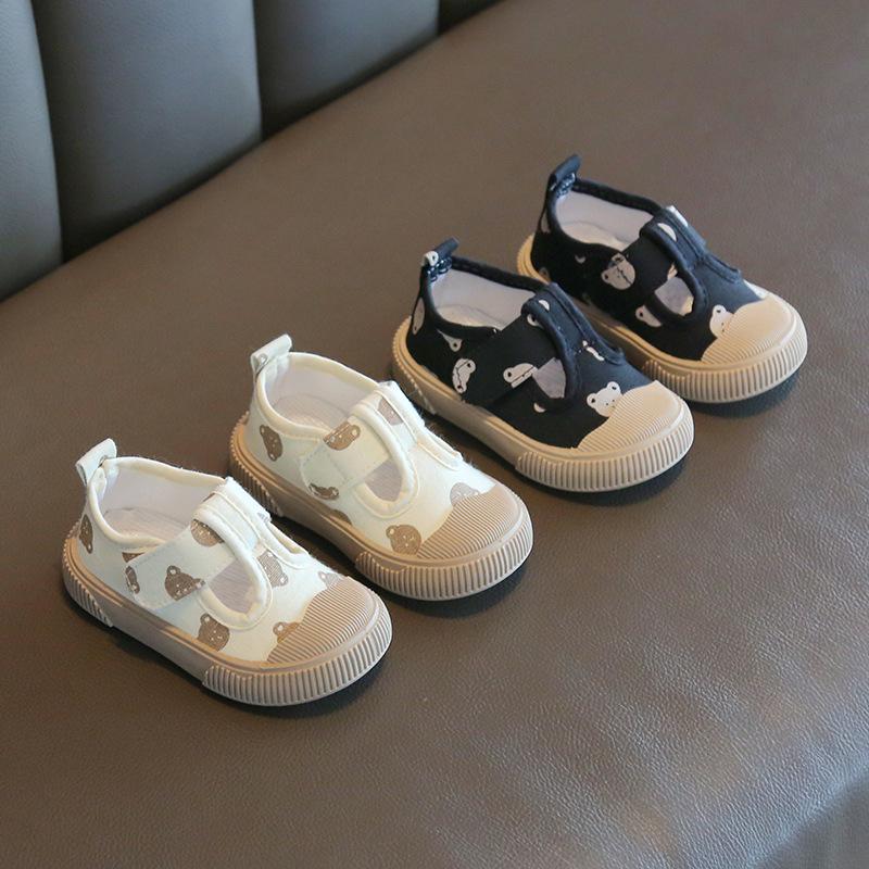 Cartoon Canvas Baby Shoes: Soft Sole, TPR Bottom, for Toddlers, Boys, and Girls - Spring/Autumn Edition