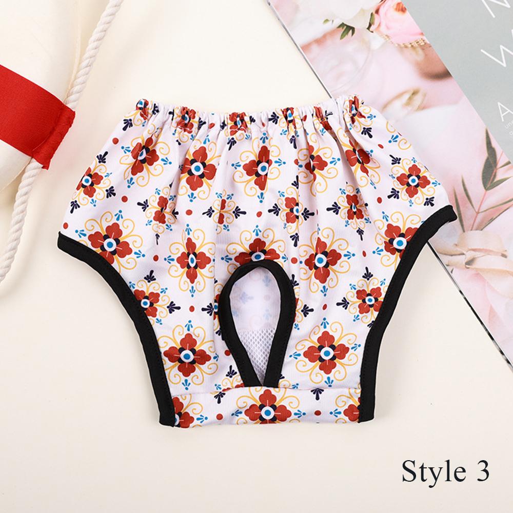Physiologische Hosen für Haustiere, saugfähige Hundewindeln, Muster, Haustierunterwäsche, atmungsaktiv, wiederverwendbare Hundekleidung, Elastizitätshosen für Welpen