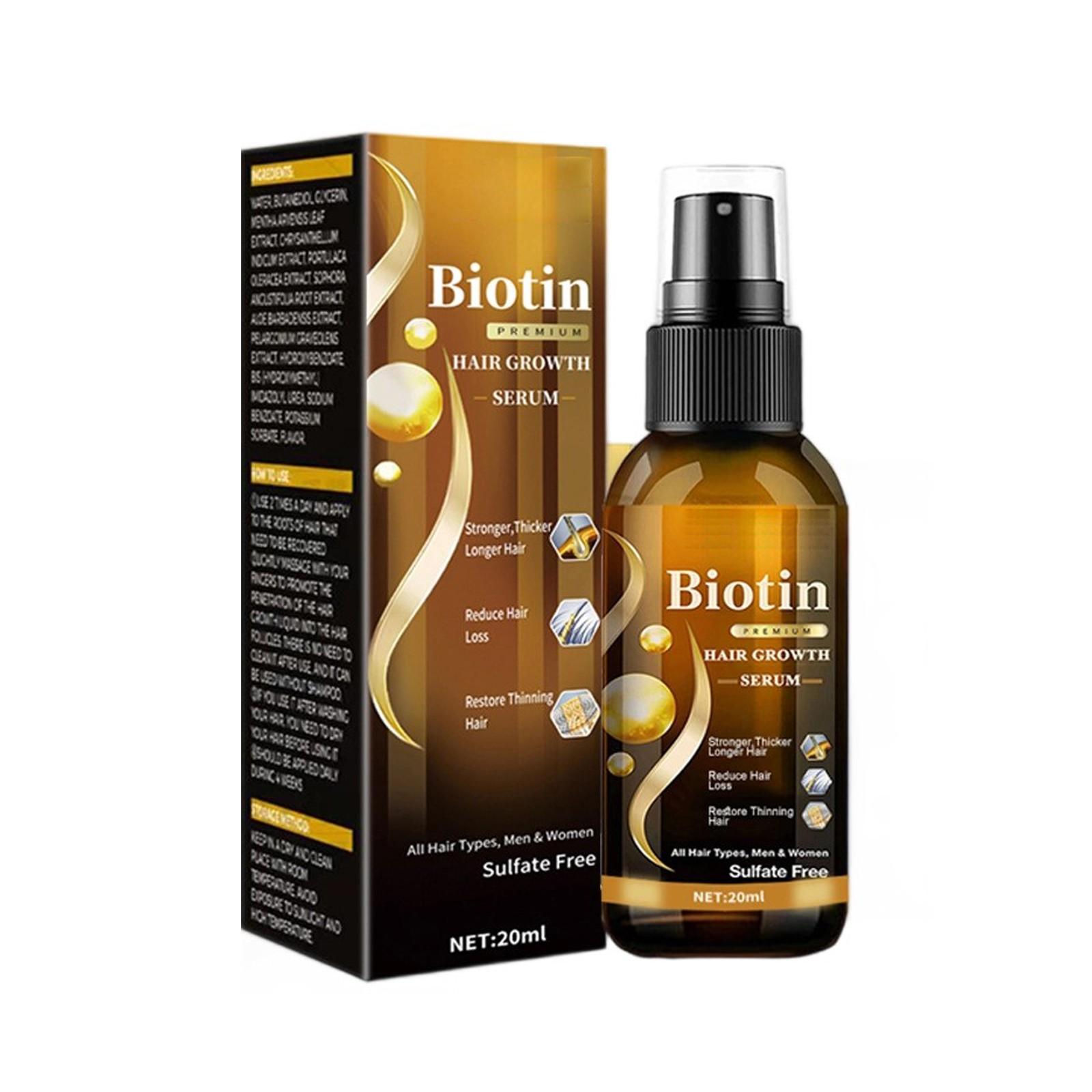 

Решение для ухода за волосами, Спрей для роста волос с биотином, Утолщающая травяная сыворотка, Для всех типов волос (20мл)