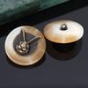 6 Pcs 25mm Vintage Copper Rabbit Head Decorative Buttons, Antique Brass Finish with Black Accents, Large Shank Metal Buttons for Clothing, Hats