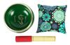 IBA Indianbeautifulart Tibetan Singing Bowl Musical Instrument For Meditation W Stick & Cushion