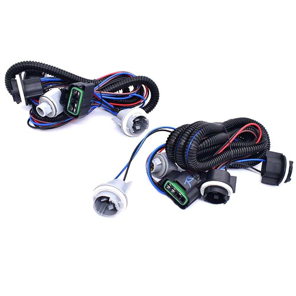 2pcs Tail Light Wiring Harness Kit For Chevy Silverado 1500 1500HD 2500HD 3500 2003-2007 Rear Lamp Wiring Harness Accessories