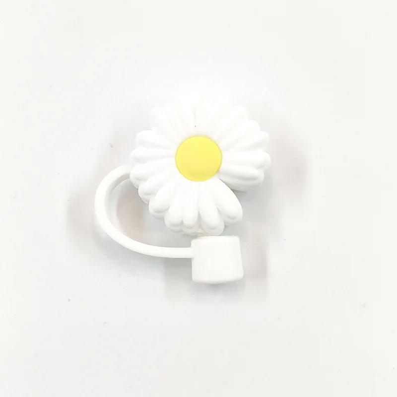 Creative Silicone Straw Plug Reusable Drinking Dust Cap Glass Cup Accessories Splash Proof Cartoon Straw Plugs Tips Cover