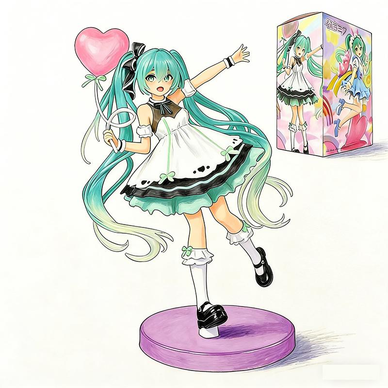 20Cm Anime Hatsune Miku X Cinnamoroll Figure Anime Peripheral Collectible Models Decorative Decorations Children Kawaii Gift