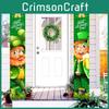 Irish Green Banner-st. Patrick's Day Decor-30x180cm Door Curtain Pair