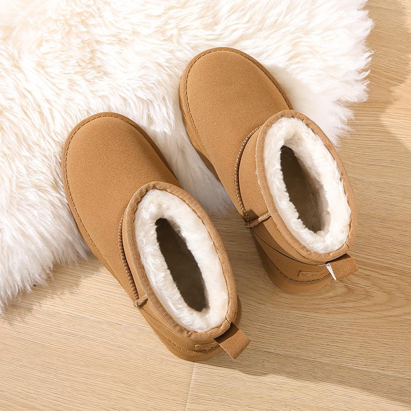 

Winter new Northeast snow boots women s foreign trade large size short tube Northeast cotton shoes velvet thick-soled warm snow boots women 36 жёлтый