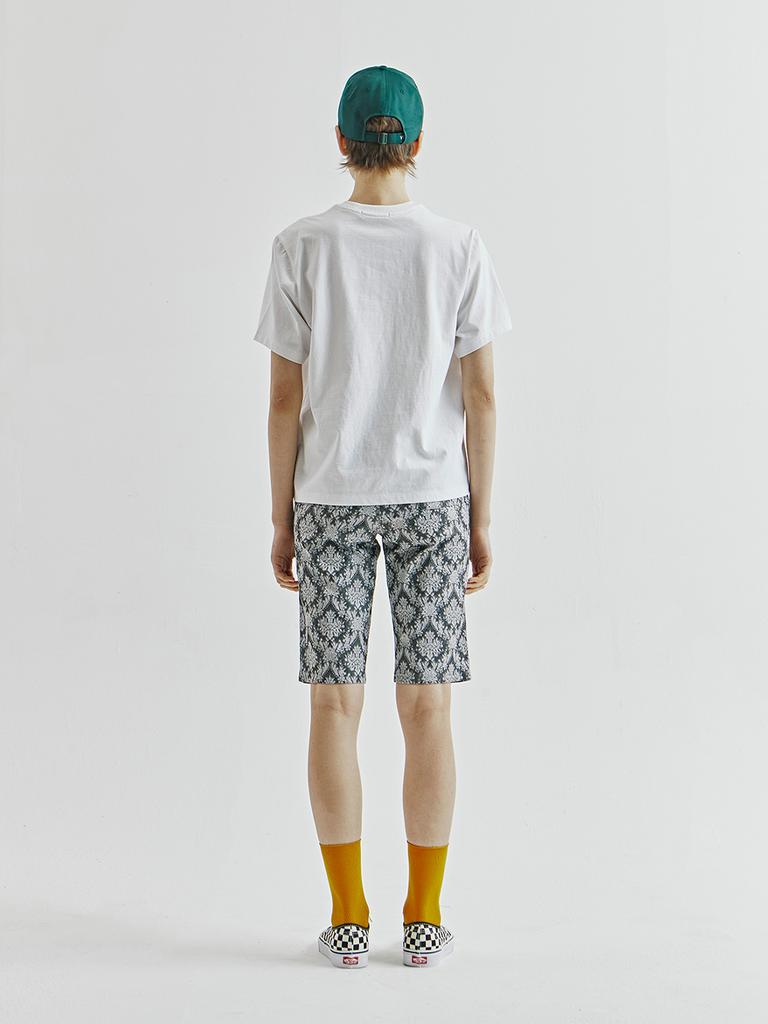 VEGAN TIGER Jacquard Zipper Half Pants