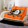 Anaheim Ducks Druck Flanelldecke Hohe Qualität Warm Bequem Decke für Alle Jahreszeiten Perfekt für Geschenke Heimdekoration