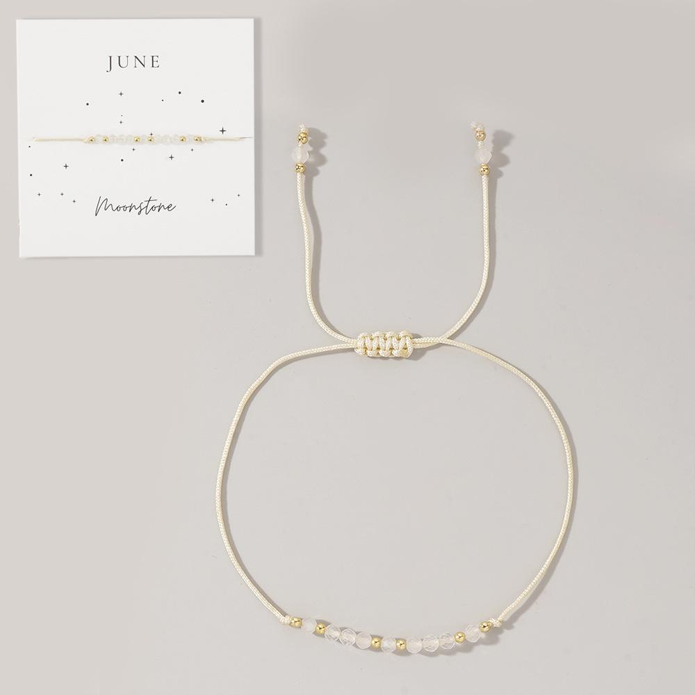 Garnet Stone Bracelet - Unique Design for Daily Wear, Trendy Birthstone Jewelry