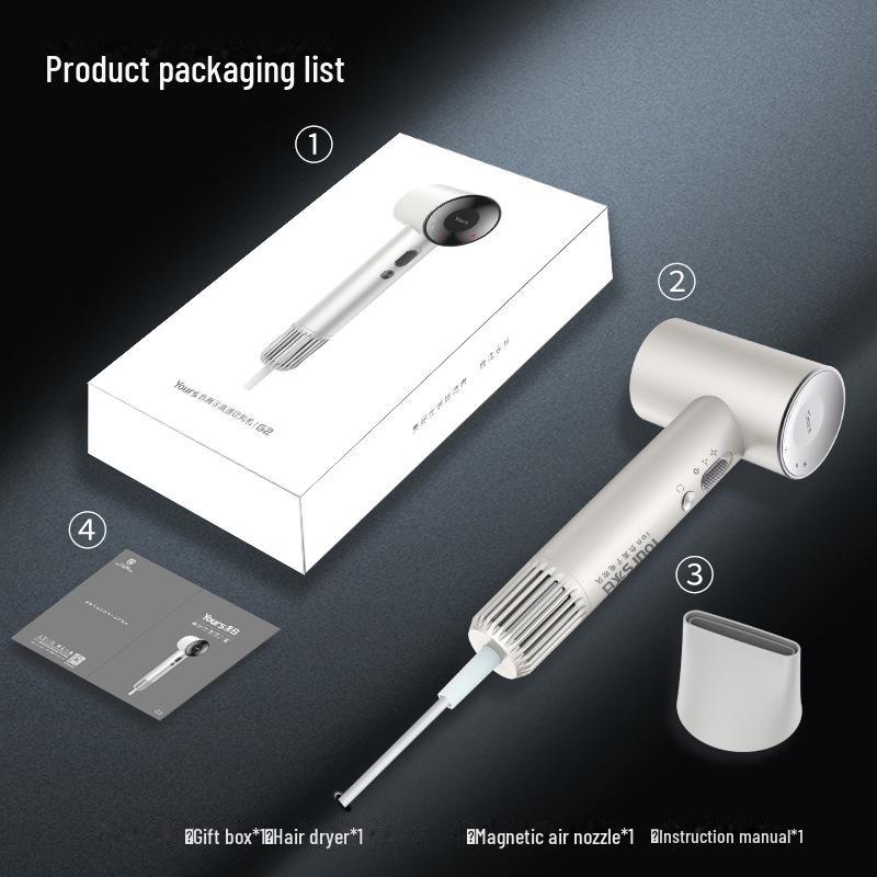 Yongri High-Speed Ionic Hair Dryer - Silent, Quick-Drying, Powerful for Home & Salon Use