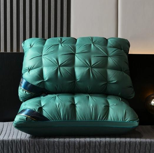 1Pcs Bed Pillow Soft Fluffy Filling Pillows Washable Breathable Neck Support Sleep Pillow Adult Bedroom Home Use Student Pillows