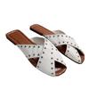 Summer Roman Sexy Riveted Flat Heel Fashion Beach Flip-flops for Women