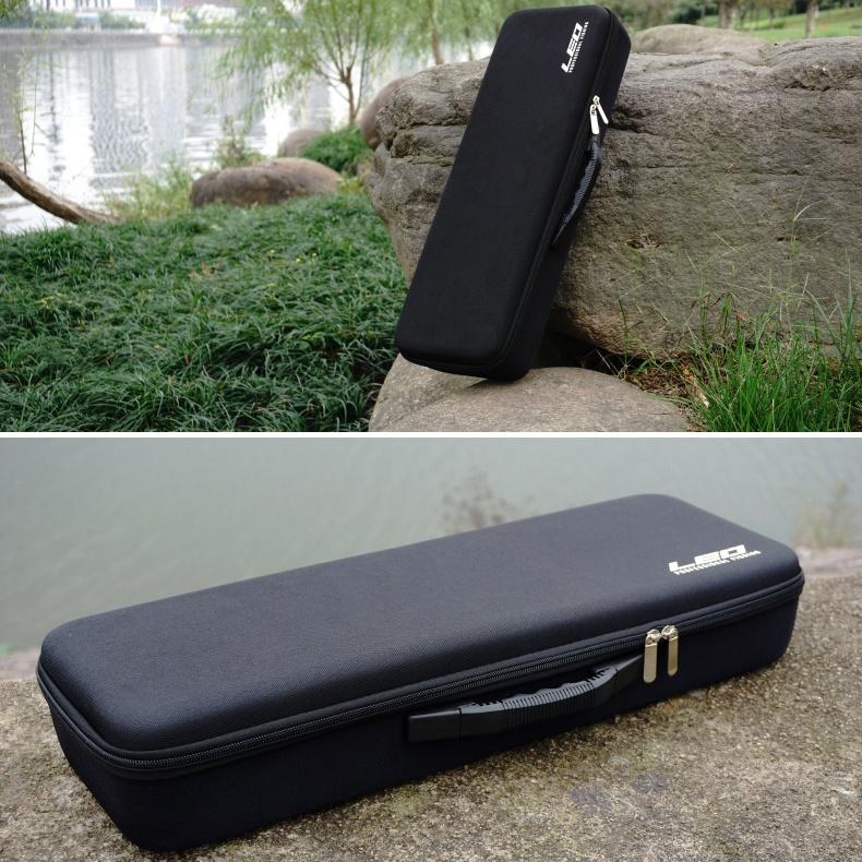Portable Fishing Bag Case EVA Shockproof Fishing Rod and Reel Carry Bag Fishing Pole Storage Bag Case Fishing Hunting Tackle Tool Gear Organizer