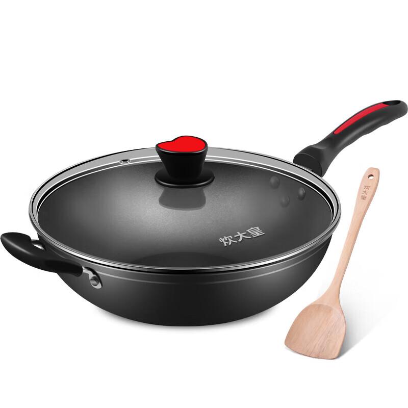 COOKER KING 34cm Non-Stick Low Smoke Universal Wok