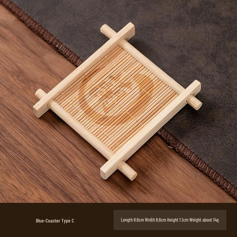 Bamboo Coaster & Decorative Tea Cup Tray