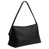 Coach Chelsea 36 Charme Logo Fermeture à Poussoir Avec Poche Zippée Sac à Bandoulière en Cuir Grain Naturel Grand Sac à Bandoulière Femme Noir CDS62-B4BK