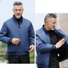 Men's Fall and Winter Fleece Thickened Short Section Stand-up Collar Jacket Large Size Loose Business Tops