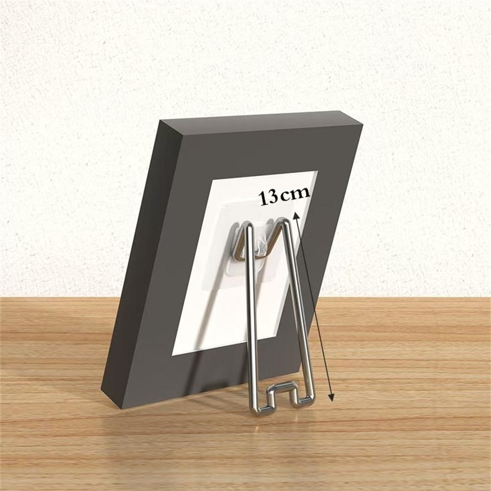 No Drill No Nail Photo Frame Stand Desktop Display Holder For Pictures Albums And Artwork Easy Setup Sturdy Support Only Bracket