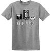Never Forget Shirt Retro Floppy Disk VHS Cassette Funny Graphic Unisex Tee