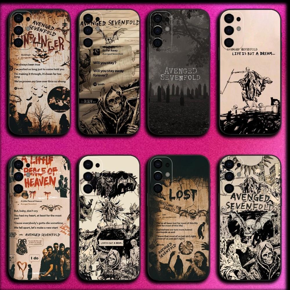 A-Avenged S-Sevenfold A7X Phone Case For Samsung S25,S24,S21,S22,S23,S30,Ultra,S20,Plus,Fe,Lite,Note,10,9,5G Black Cover