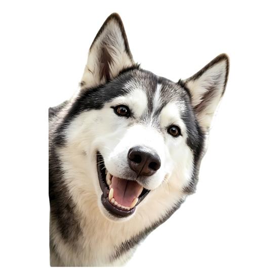 Funny Dog Peeking Out Animal Reusable Window Window Clings Cute Decals Double Sided
