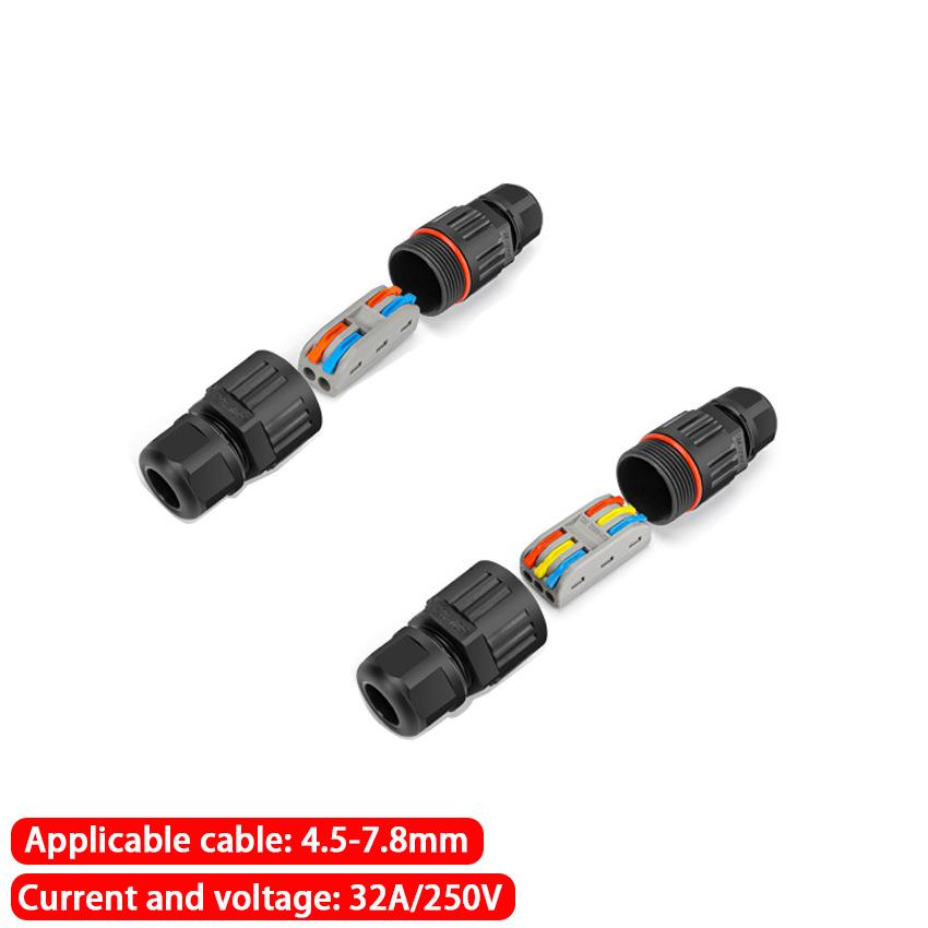 1PC IP68 Waterproof Joint Wire Quick Connection Waterproof Connector 2/3 Pin Solder Less LED Lamp Wiring Outdoor Rainproof Terminal