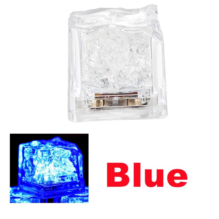 Home Decor Light Up LED Ice Cube Glow Party Glitter Neon Halloween Holiday Accessories Christmas Decoration Party Supplies