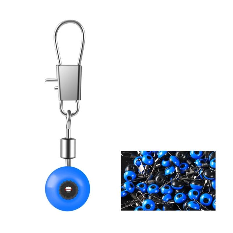 100Pcs Fishing Float Connector Bobbers Stops Space Bean Sliding Swivels Fishing Line Sinked Slides Fishing Accessories