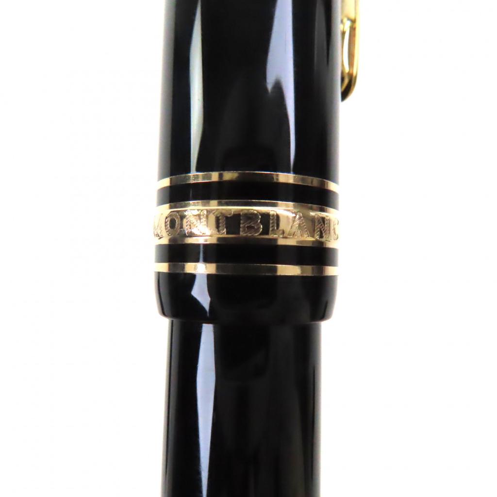 Very Good MONTBLANC Fountain Pen Meisterstück 147 Traveler Black Gold 14K Mens Used