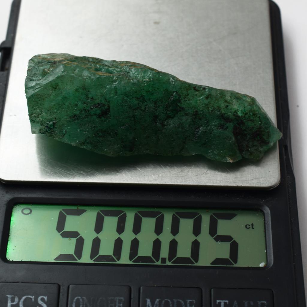 Emerald Green Natural 500.05 Ct Uncut Rough Earth Mined Loose Gemstone CERTIFIED am00-23-Sa