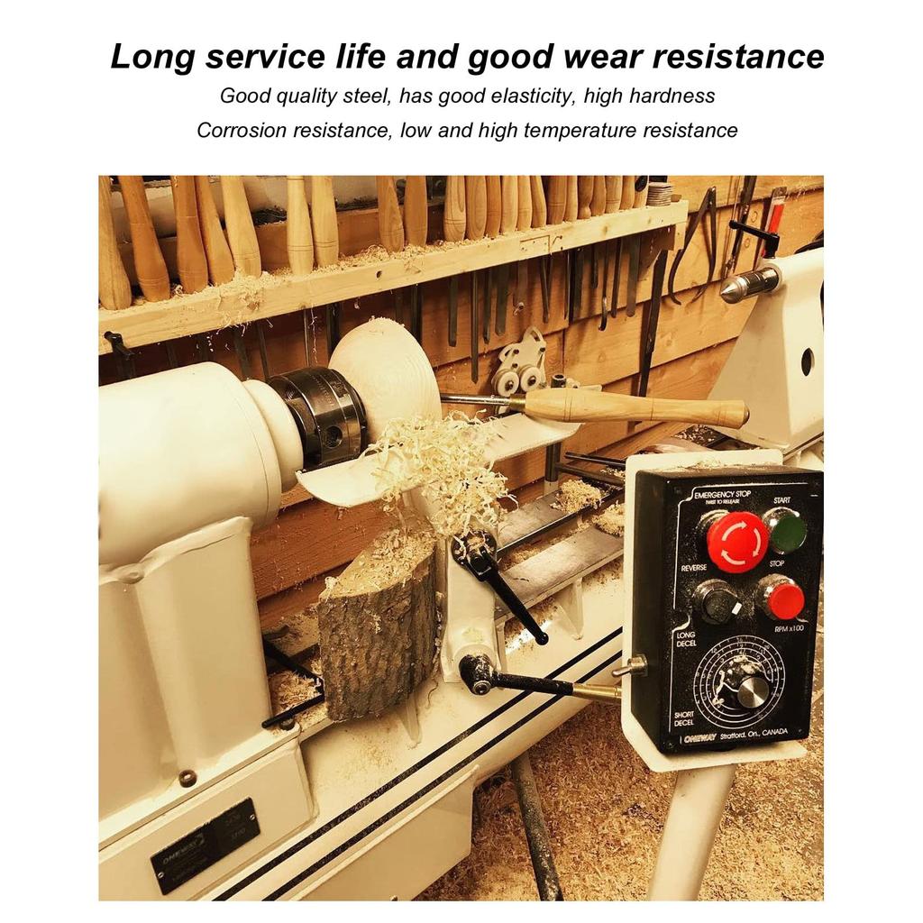 Woodworking Lathe Turning Tool, Lathe Chisel Tool, Rough Shaving Tool, 3-Piece Set