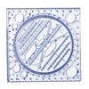 Multifunctional Geometric Ruler, Mathematics Drawing Ruler for Kids Architect Stereo Geometry Ellipse Drafting Scale Ruler