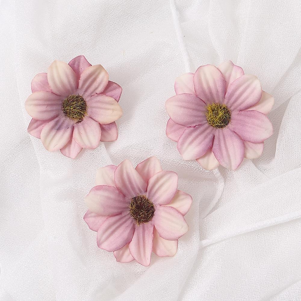 10/20 Stück Künstliche Doppelschichtige Sonnenseide Simulationsblumen Wohnzimmer Küchendekoration Zimmer Hochzeitsdeko DIY-Zubehör