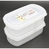 Made in Japan [Tightly Sealable Containers!] Firmly Pack N Storage Containers for Prepared Food, Freezer Storage, Microwave Safe, 14.2 x 7.9 x 4.6 cm,