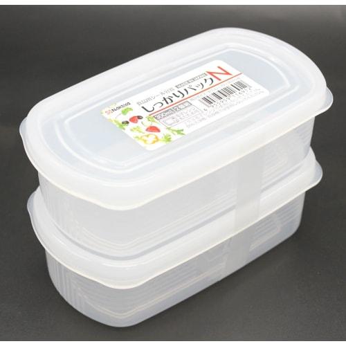 Made in Japan [Tightly Sealable Containers!] Firmly Pack N Storage Containers for Prepared Food, Freezer Storage, Microwave Safe, 14.2 x 7.9 x 4.6 cm,