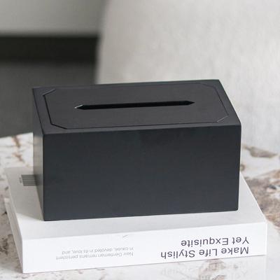 Simple Modern Metal Tissue Box Decoration Model Room Hotel Restaurant Rectangular Tissue Box Desktop Soft Decoration