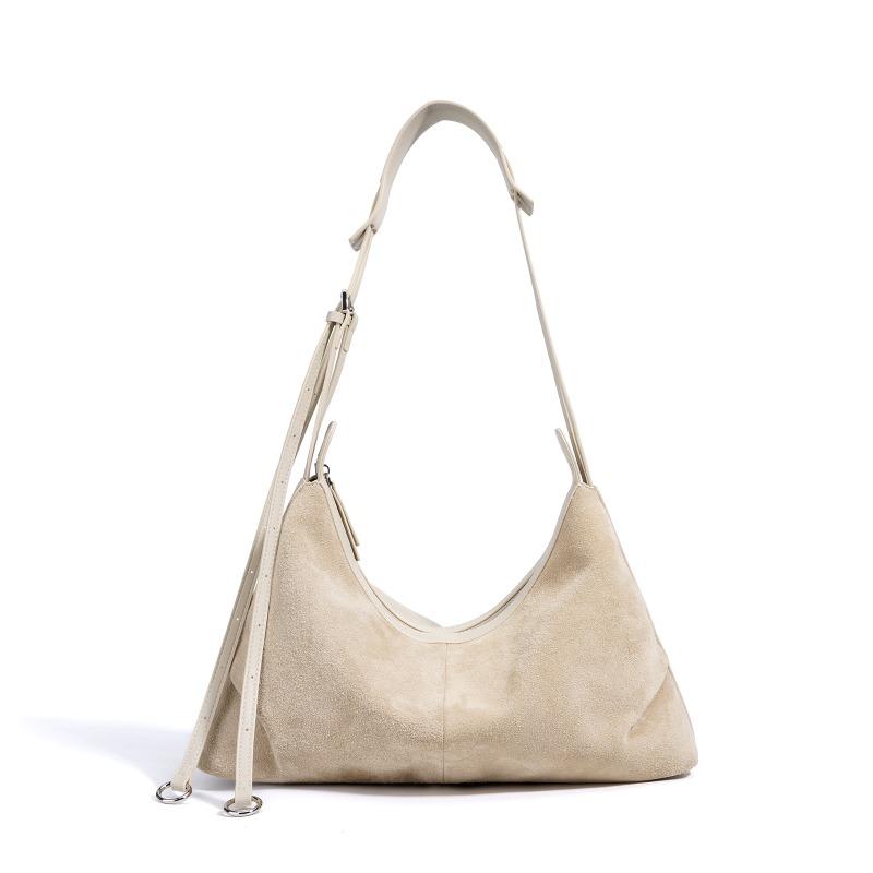 Autumn and Winter Suede New Versatile Portable Dumpling Bag Women's Design Sense Niche Leather Fashion Women's Crossbody Shoulder Bag