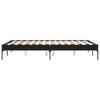 Bed Frame Black 120 x 190 cm Particleboard and Metal